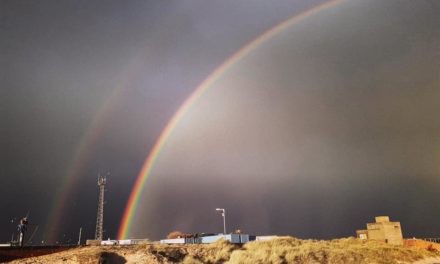 A Rainbow of hope over Blyth!