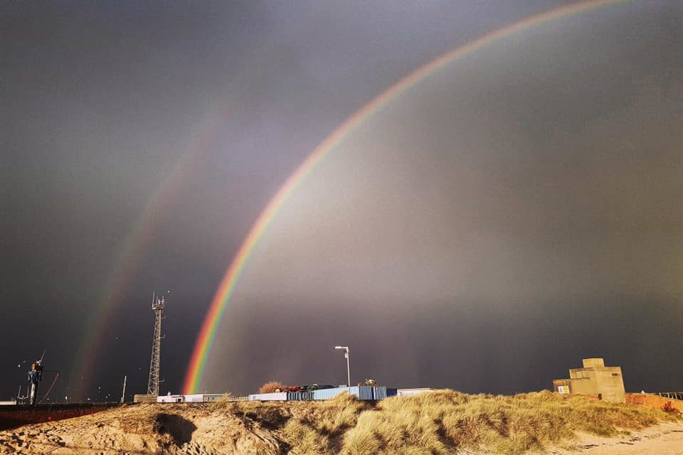 A Rainbow of hope over Blyth!